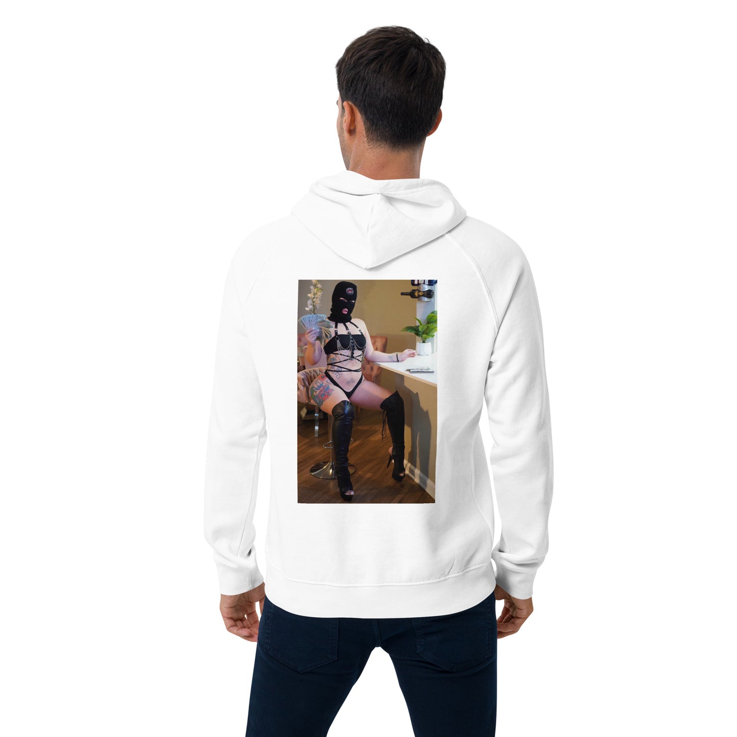 Unisex eco raglan MOB TIES hoodie